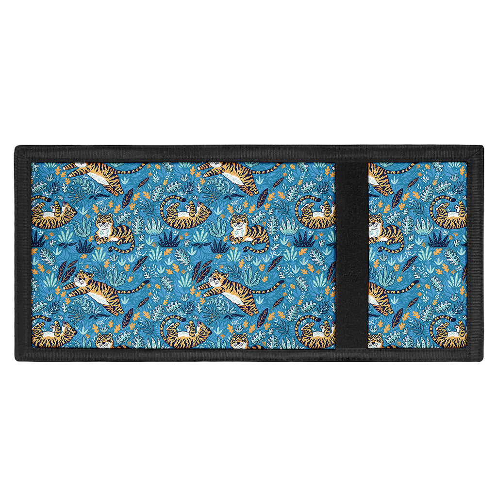 Cartoon Tiger Pattern Print Trifold Wallet
