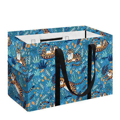 Cartoon Tiger Pattern Print Utility Tote Bag