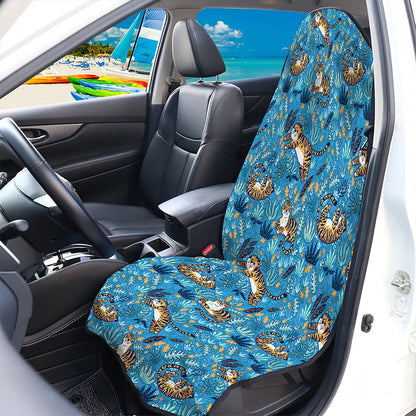 Cartoon Tiger Pattern Print Waterproof Car Seat Cover