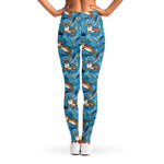 Cartoon Tiger Pattern Print Women's Leggings