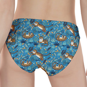 Cartoon Tiger Pattern Print Women's Panties