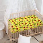 Cartoon Tropical Pattern Print Baby Crib Sheet