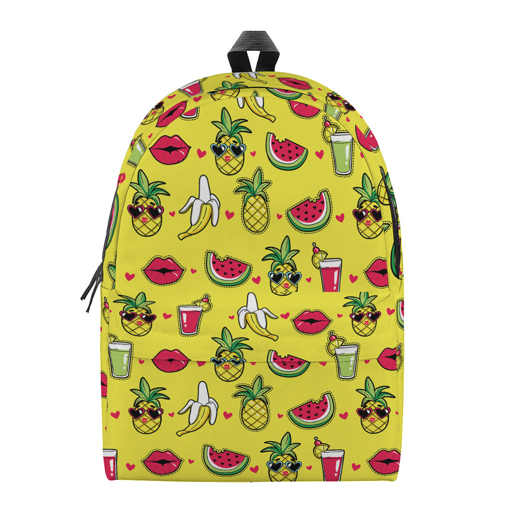Cartoon Tropical Pattern Print Backpack