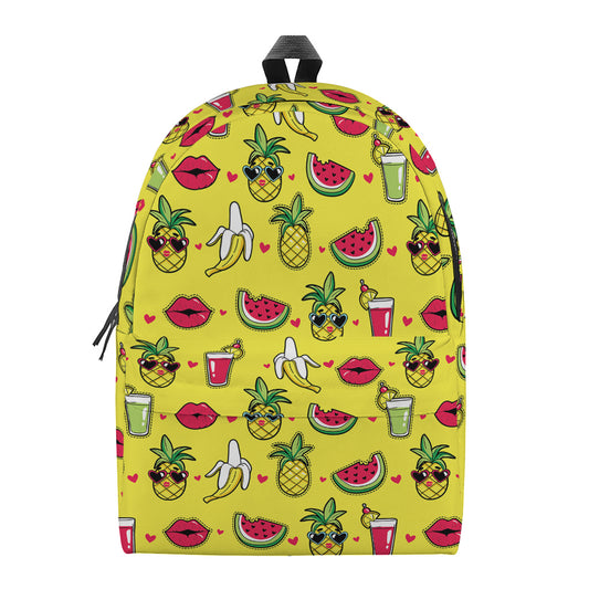 Cartoon Tropical Pattern Print Backpack