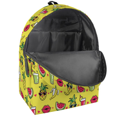Cartoon Tropical Pattern Print Backpack