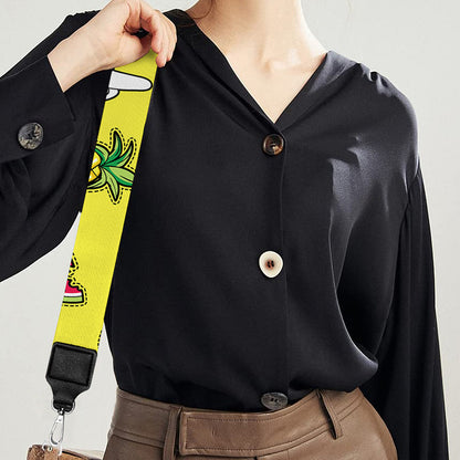 Cartoon Tropical Pattern Print Bag Strap