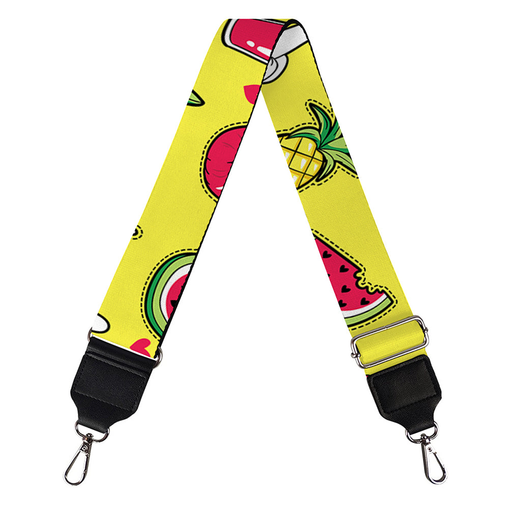 Cartoon Tropical Pattern Print Bag Strap