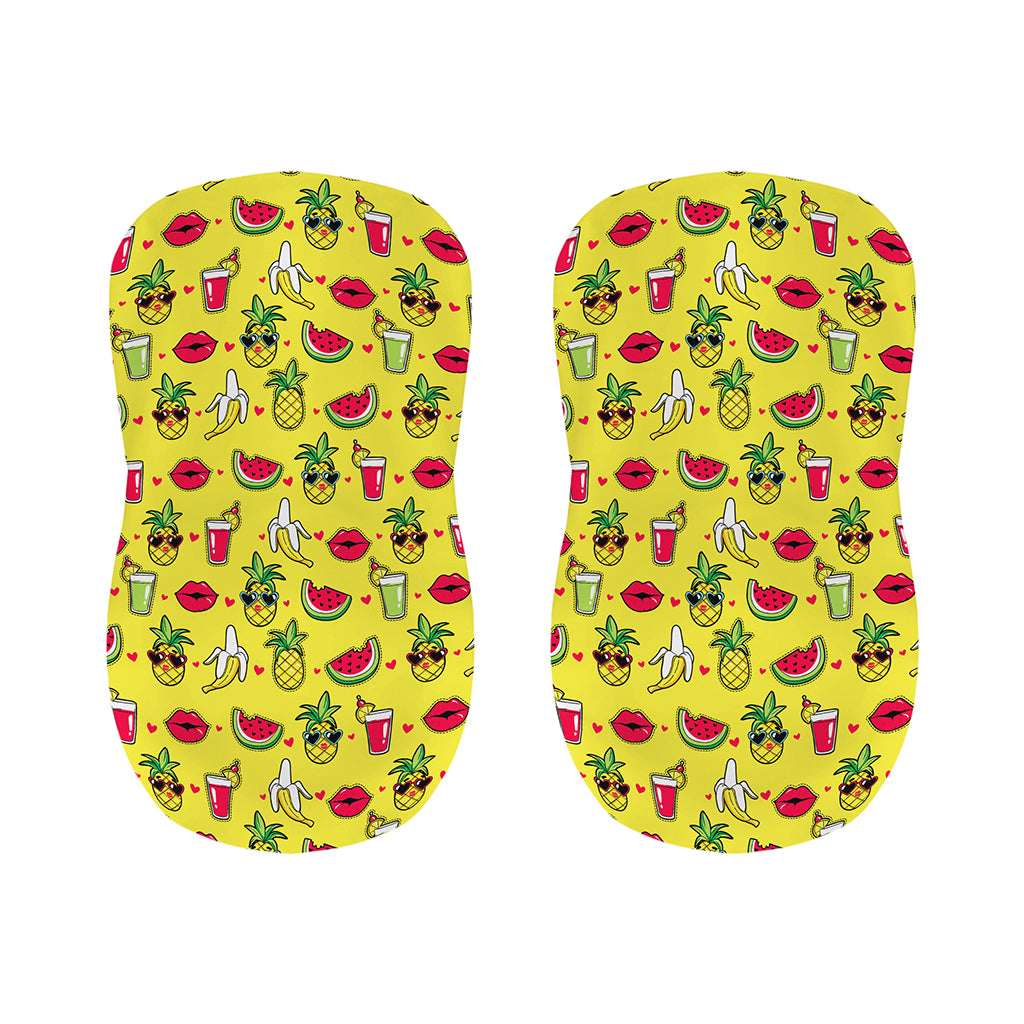 Cartoon Tropical Pattern Print Bar Stool Covers