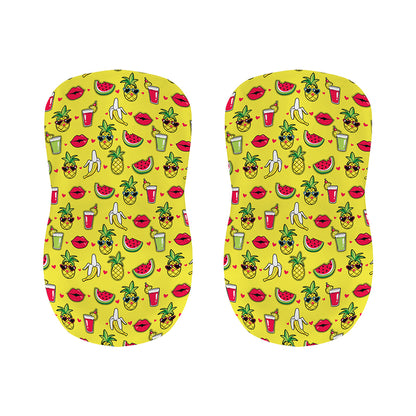 Cartoon Tropical Pattern Print Bar Stool Covers