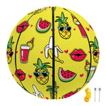 Cartoon Tropical Pattern Print Basketball