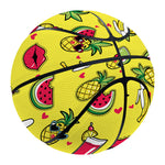 Cartoon Tropical Pattern Print Basketball