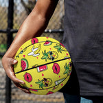Cartoon Tropical Pattern Print Basketball