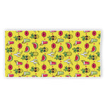 Cartoon Tropical Pattern Print Beach Towel