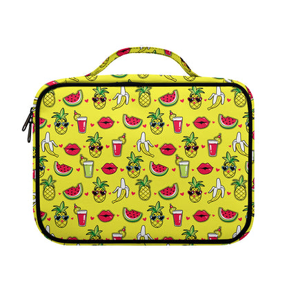 Cartoon Tropical Pattern Print Briefcase Bible Bag