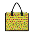 Cartoon Tropical Pattern Print Canvas Tote Bag