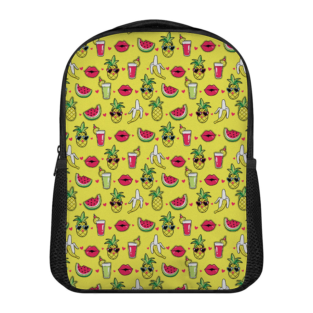 Cartoon Tropical Pattern Print Casual Backpack
