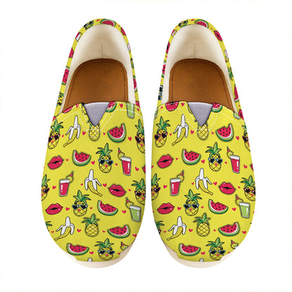 Cartoon Tropical Pattern Print Casual Shoes