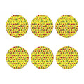 Cartoon Tropical Pattern Print Coaster Set