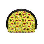 Cartoon Tropical Pattern Print Coin Purse