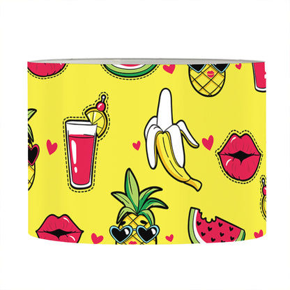 Cartoon Tropical Pattern Print Drum Lamp Shade