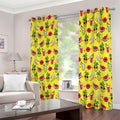 Cartoon Tropical Pattern Print Extra Wide Grommet Curtains