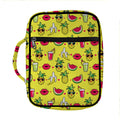 Cartoon Tropical Pattern Print Front Pocket Bible Bag