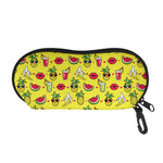 Cartoon Tropical Pattern Print Glasses Case