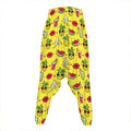 Cartoon Tropical Pattern Print Hammer Pants