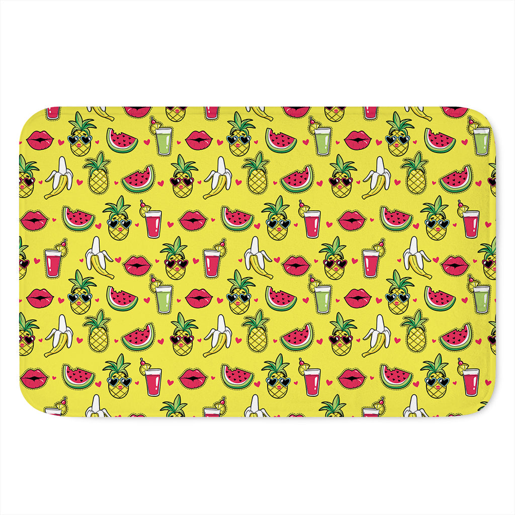 Cartoon Tropical Pattern Print Indoor Door Mat