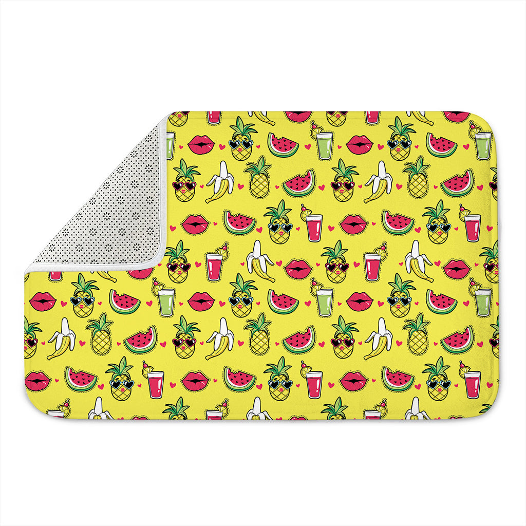 Cartoon Tropical Pattern Print Indoor Door Mat