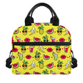 Cartoon Tropical Pattern Print Insulated Lunch Bag