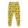 Cartoon Tropical Pattern Print Jogger Pants