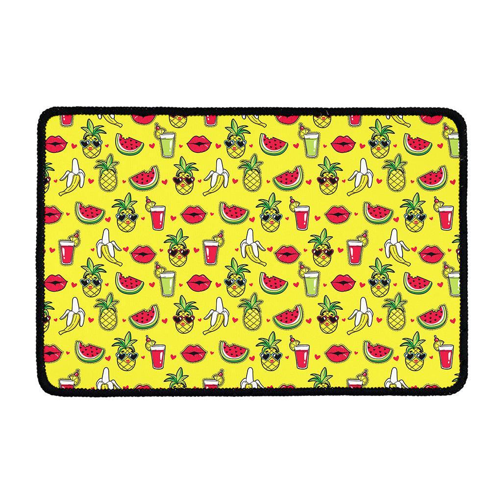 Cartoon Tropical Pattern Print Kitchen Mat