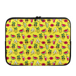 Cartoon Tropical Pattern Print Laptop Sleeve