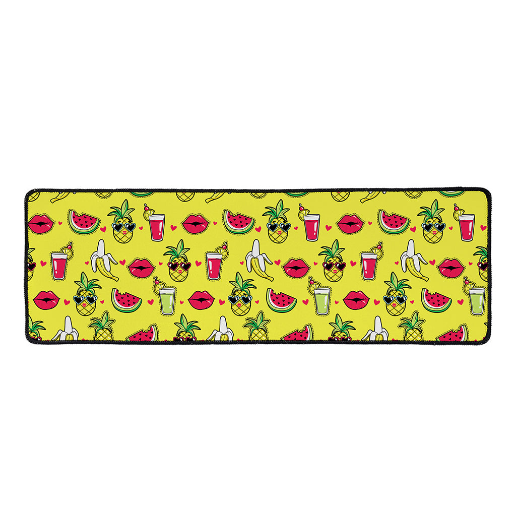 Cartoon Tropical Pattern Print Long Kitchen Mat