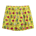 Cartoon Tropical Pattern Print Mesh Shorts