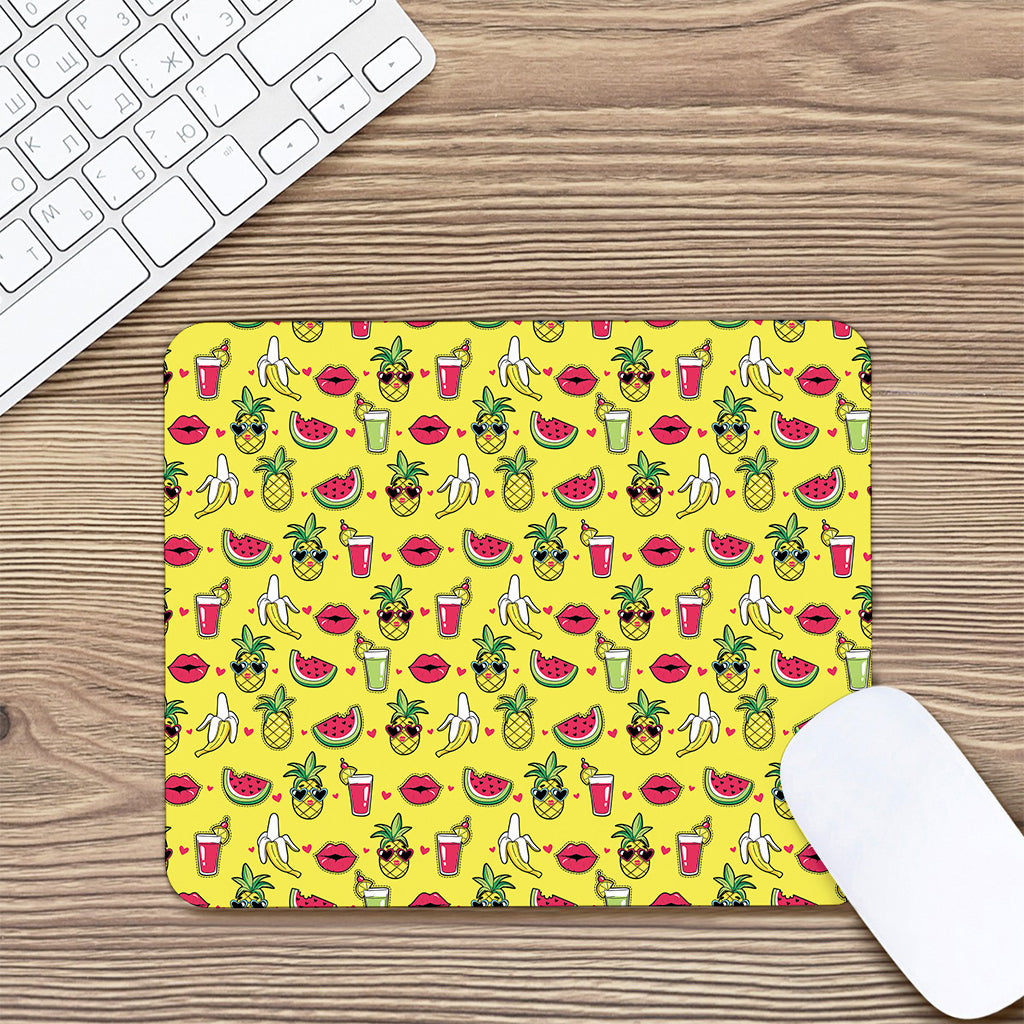 Cartoon Tropical Pattern Print Mouse Pad