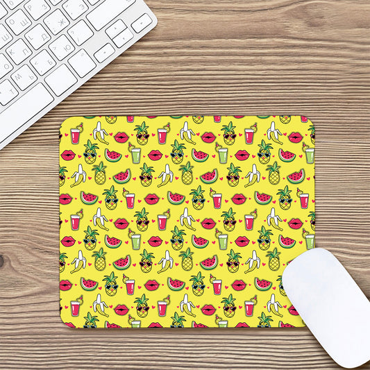 Cartoon Tropical Pattern Print Mouse Pad