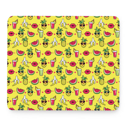 Cartoon Tropical Pattern Print Mouse Pad