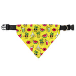 Cartoon Tropical Pattern Print Over The Collar Dog Bandana