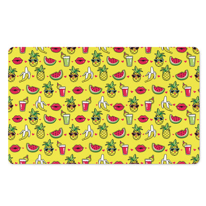 Cartoon Tropical Pattern Print Polyester Doormat
