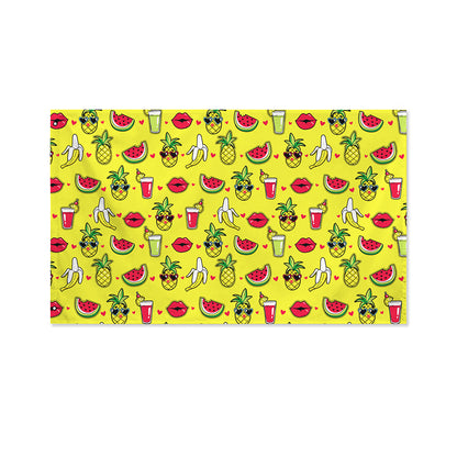 Cartoon Tropical Pattern Print Polyester Flag