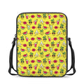 Cartoon Tropical Pattern Print Rectangular Crossbody Bag