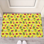 Cartoon Tropical Pattern Print Rubber Doormat