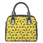 Cartoon Tropical Pattern Print Shoulder Handbag