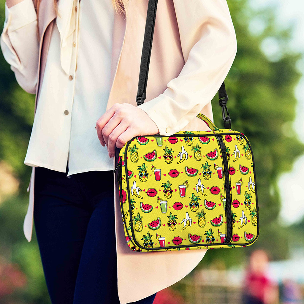 Cartoon Tropical Pattern Print Shoulder Strap Bible Bag