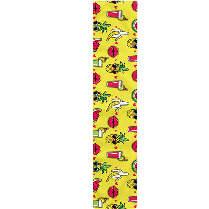 Cartoon Tropical Pattern Print Table Runner
