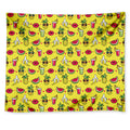 Cartoon Tropical Pattern Print Tapestry
