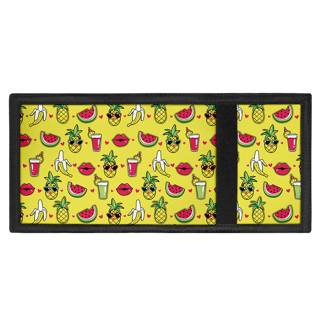 Cartoon Tropical Pattern Print Trifold Wallet