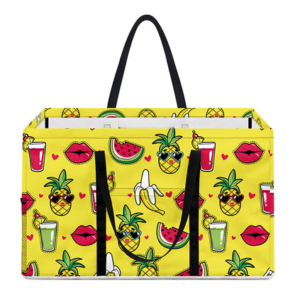 Cartoon Tropical Pattern Print Utility Tote Bag